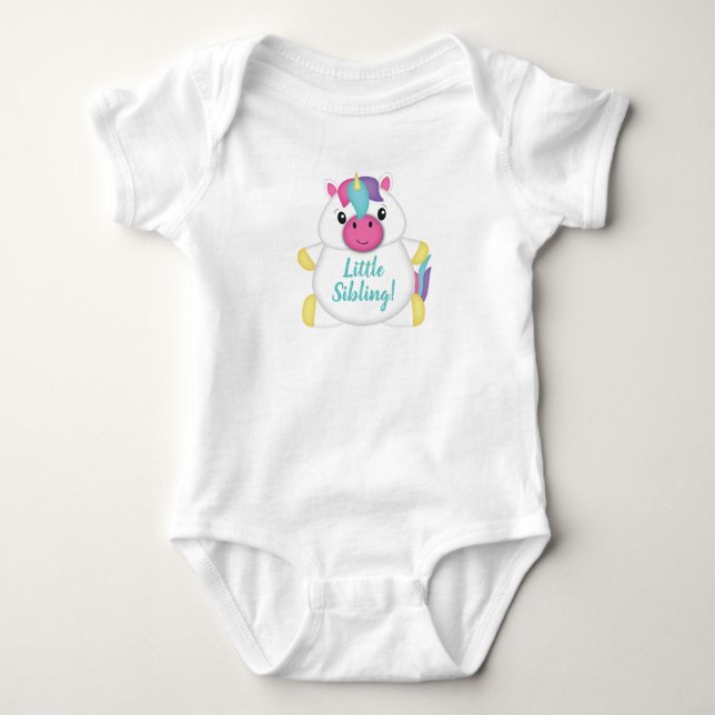 Body Baby shower Unicorn Turquoise (Devant)