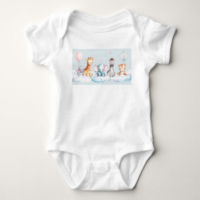 Body Baby Zebra avec tous ses amis (Devant)