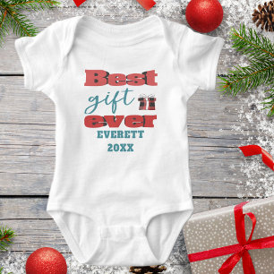 Body Babys First Christmas Nom personnalisé