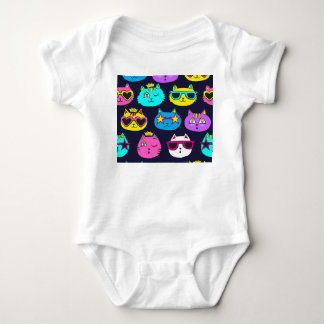 Body Badges de chat, textile pop art