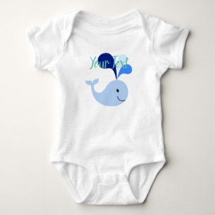 Body Baleine bleue mignonne heureuse