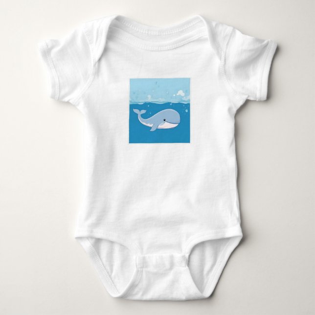 Body Baleine mignonne (Devant)