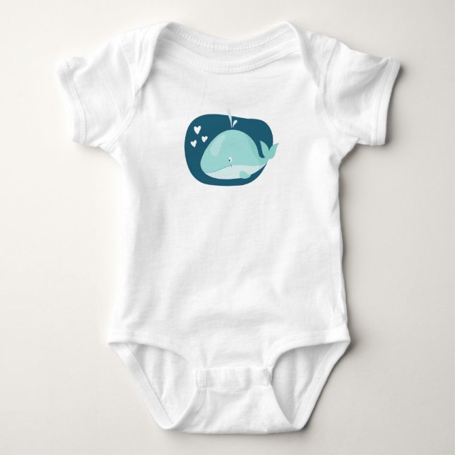 Body Baleine mignonne (Devant)