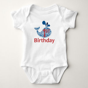 Body Baleine Nautique Premier Anniversaire Bodysuit