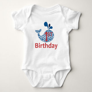 Body Baleine Nautique Premier Anniversaire Bodysuit