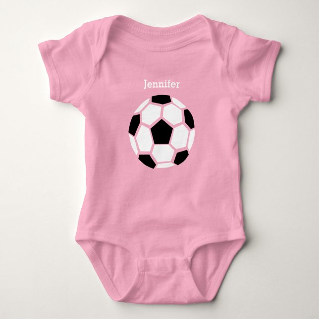 Body Balle de Football Mignonne Bébé Sport Personnalisé (Devant)