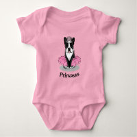 Ballerine Ballet Princess Boston Terrier (noir)