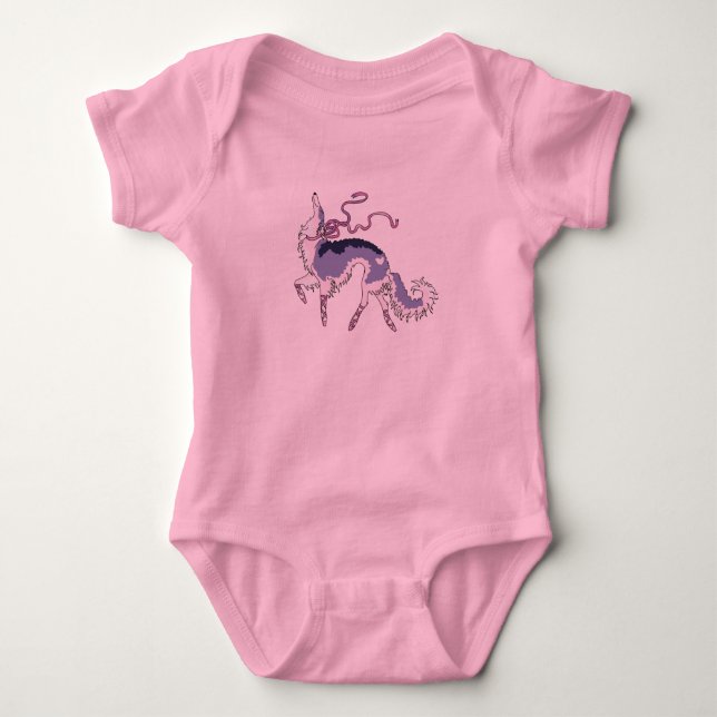 Body Ballerine Borzoï robe de tutu pour bébé (Devant)