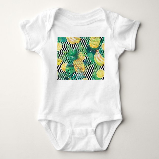 Body Bananes exotiques citrons Tropical sans joint (Devant)