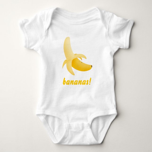 Body Bananes - T-shirt de bébé de chenille (Devant)