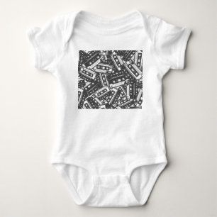 Body Bande de cassette : Motif Vintage monochrome