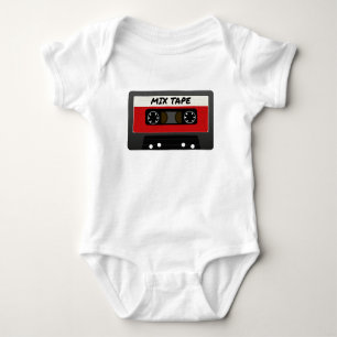 Body Bande Mixte Rouge - Cadeau Rétro Inspiré des Année