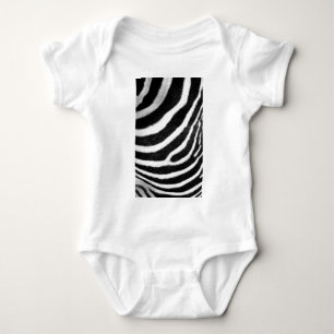 Body bandes de fausse fourrure noir et blanc Zebra Impr
