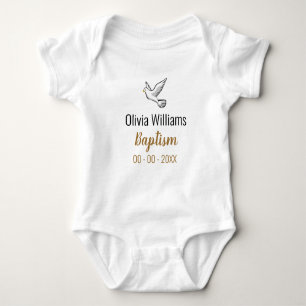Body Baptême avec Dove Keepsaké Baby Bodysuit