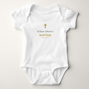 Body Baptême chrétien minimaliste Customisé orthodoxe