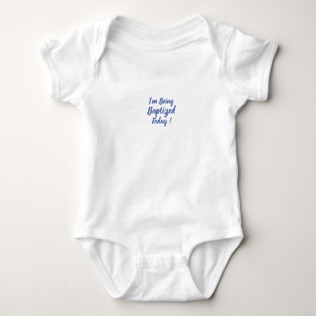 Body Baptisé Baby Boy sous chemise (Devant)