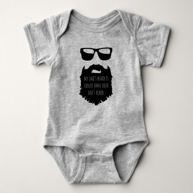 Body Barbe papa - barbe cool Baby One Piece  (Devant)