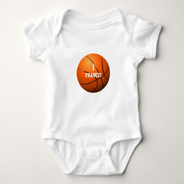 Body Basketball Personnalisé avec Nom et Numéro (Devant)