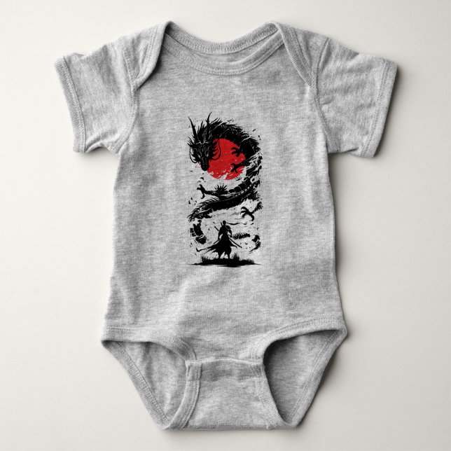 Body Bataille de Samurai Warrior et Dragon (Devant)