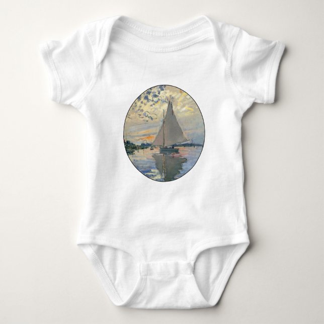Body Bateau à voile de Monet Impressionnisme français C (Devant)
