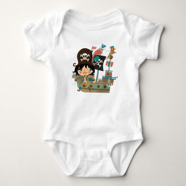 Body Bateau pirate et pirate (Devant)