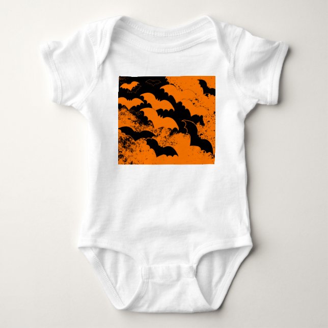 Body Bateaux Noirs En Vol Orange (Devant)