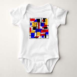 Body Bauhaus Rectangles and Lines - White