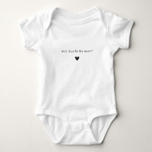 Body Be My Aunt Proposal Pregnancy Announcement Romper