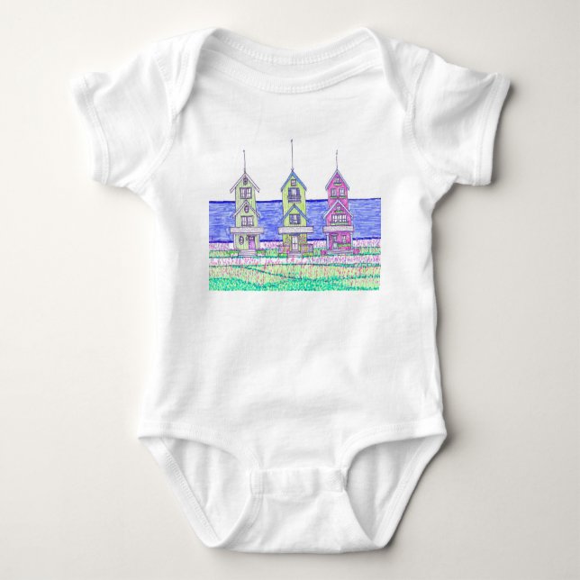 Body Beach Cottage Trio Baby One Piece (Devant)
