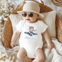 Bear Bear Blue Plane Un 1er anniversaire