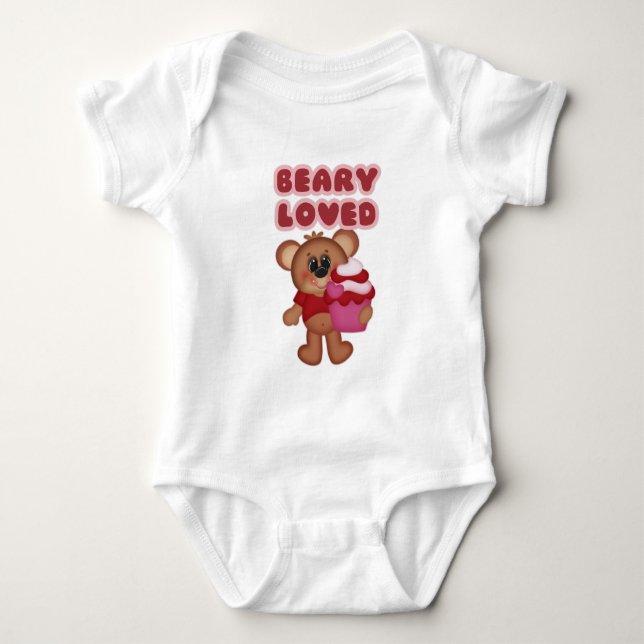 Body Beary Loved Bear Cupcake Valentine's Day creeper 1 (Devant)