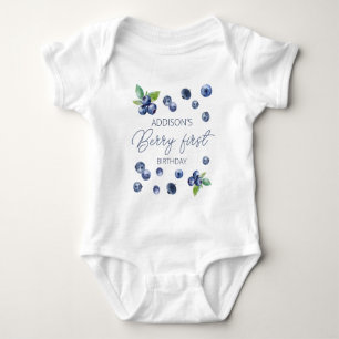 Body Beau Bleu Rouge doux 1er anniversaire