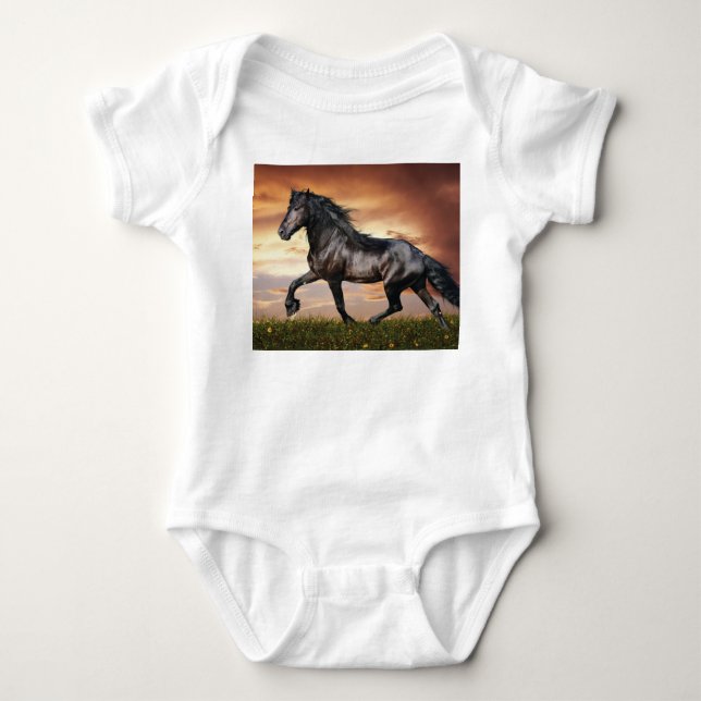 Body Beau Cheval Noir (Devant)