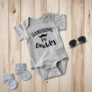 Body Beau Comme Papa Mustache Boy