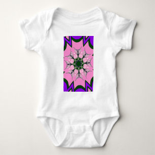 Body Beau motif de teinte violet rose bébé monogramme d