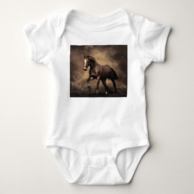 Body Beautiful horse throw pillow (Devant)