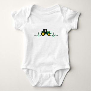 Body bébé à manches courtes avec rythme de tracteu