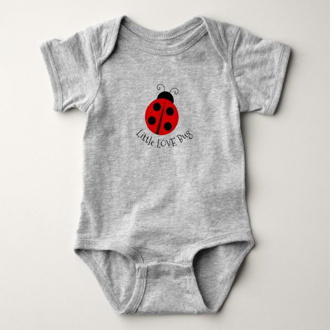 Body bébé à manches courtes Ladybug Design (Devant)
