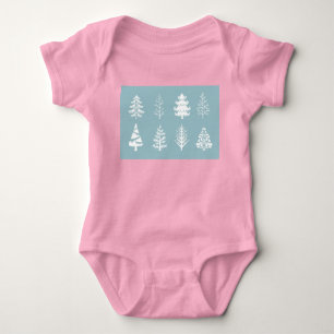 Body bébé à manches courtes Noël et hiver Design