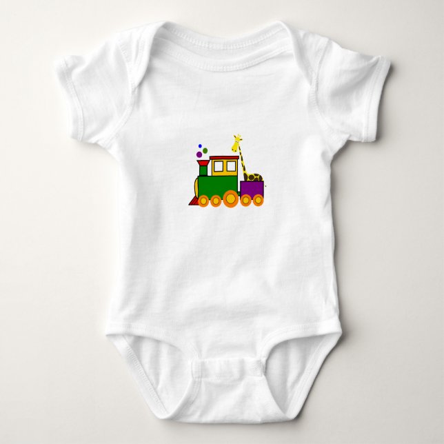 Body bébé à manches courtes Train Choo-Choo (Devant)