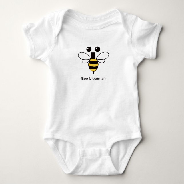 Body bébé abeille ukrainienne mignonne (Devant)
