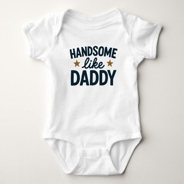 Body bébé adorable avec humour pour papa  (Devant)