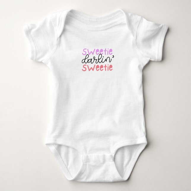 Body bébé adorable avec une phrase douce (Devant)
