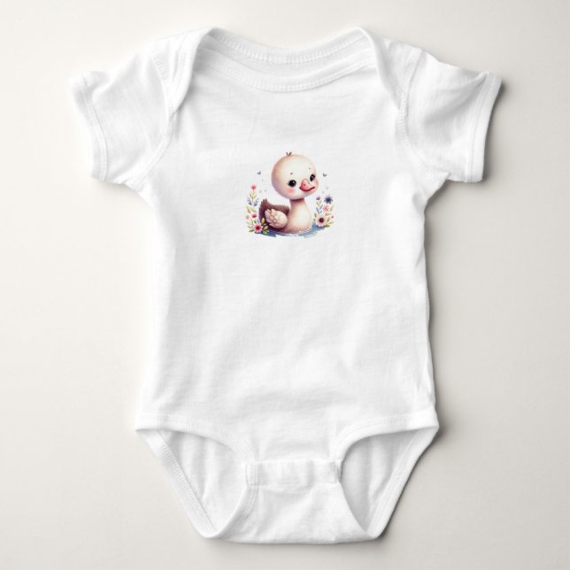 Body Bébé adorable canard Imprimer (Devant)