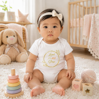 Body bébé « Aimé pendant 365 jours » fille