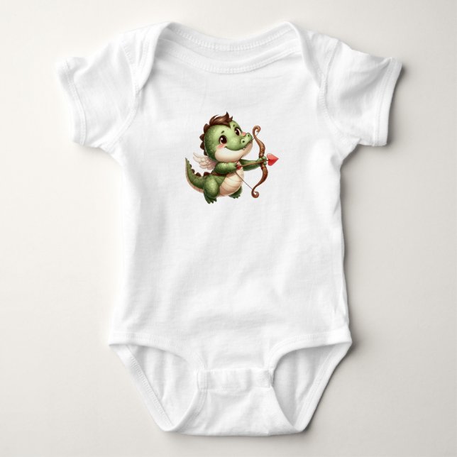 Body Bébé amour crocodile (Devant)
