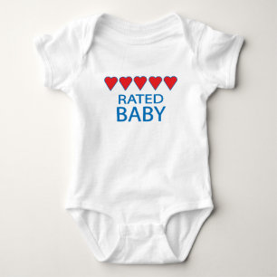 Body Bébé aux cinq coeurs