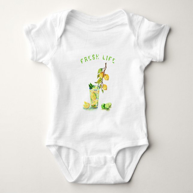 Body bébé avec écrivez votre texte Limonade (Devant)