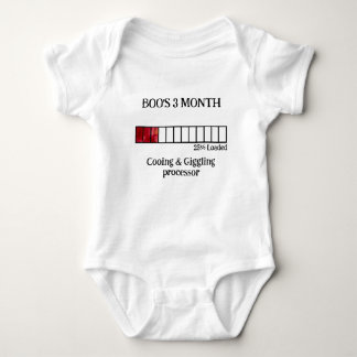 Body bébé avec étape importante aquarelle drôle | 