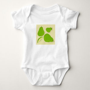 Body bébé avec motif de poire verte
